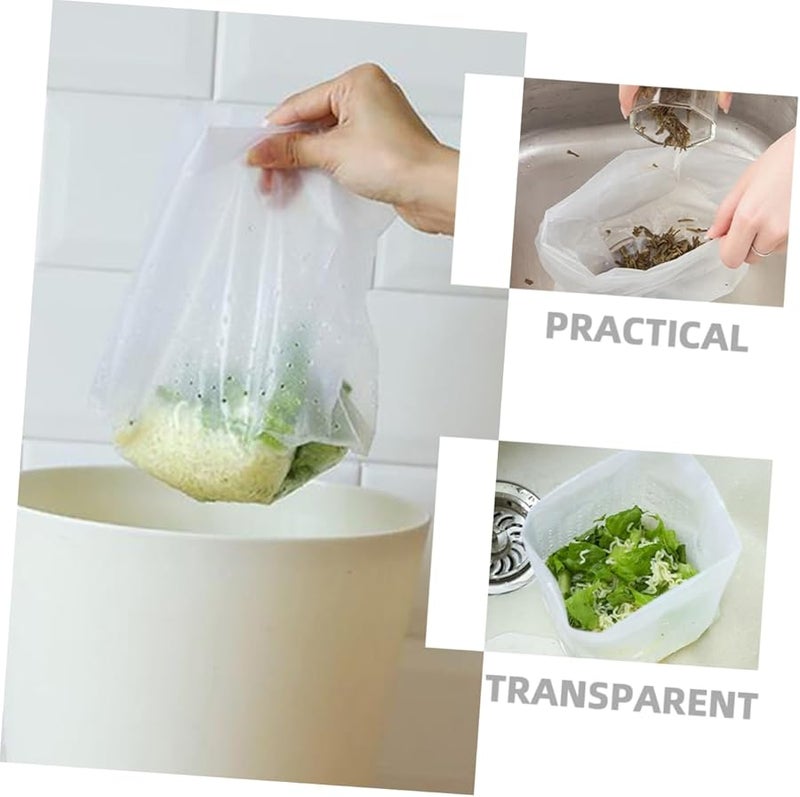 90 قطعة من أكياس تصفية حوض المطبخ القائمة بذاتها، أكياس نفايات قابلة للتخلص، أكياس تصريف مصفاة، بلاستيك سميك - Image 4